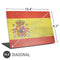 Spain Flag Distressed Universal Laptop 16.6in (13.4 x 9.7in) Skin
